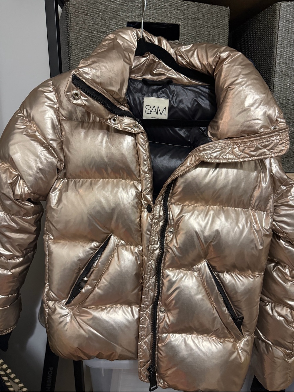 SAM Gold Puffer Jacket - girls 14